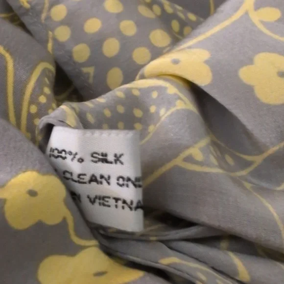 Anthropologie Yoana Baraschi Binoux Doux Silk Tie Sleeve Vintage Pinup Dress S - Picture 6 of 6